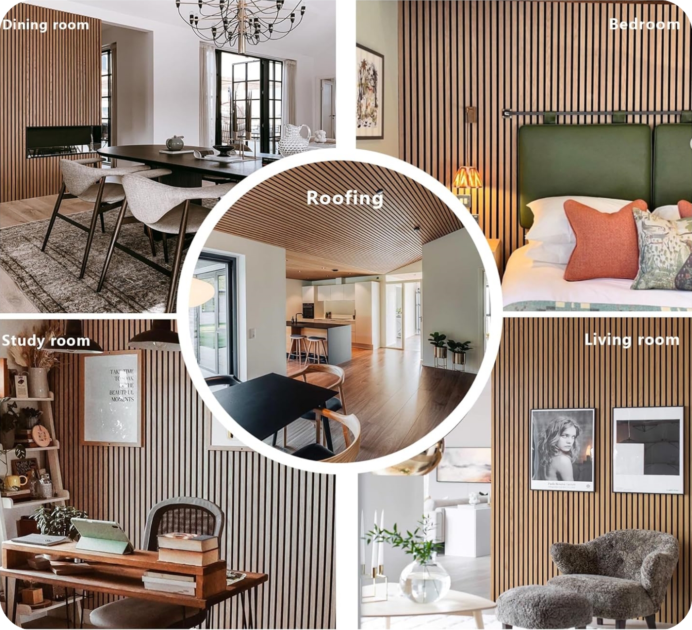 Single Side Veneer Akupanel Wood Slat Acoustic Panel