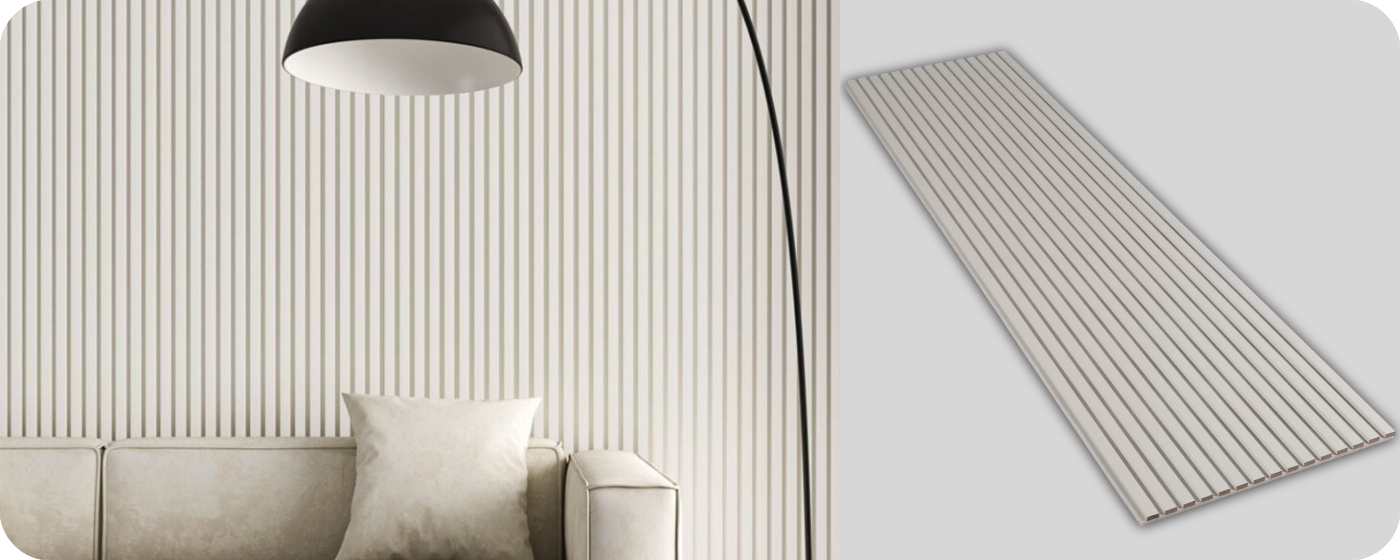 PVC Veneer Akupanel Wood Slat Acoustic Panel