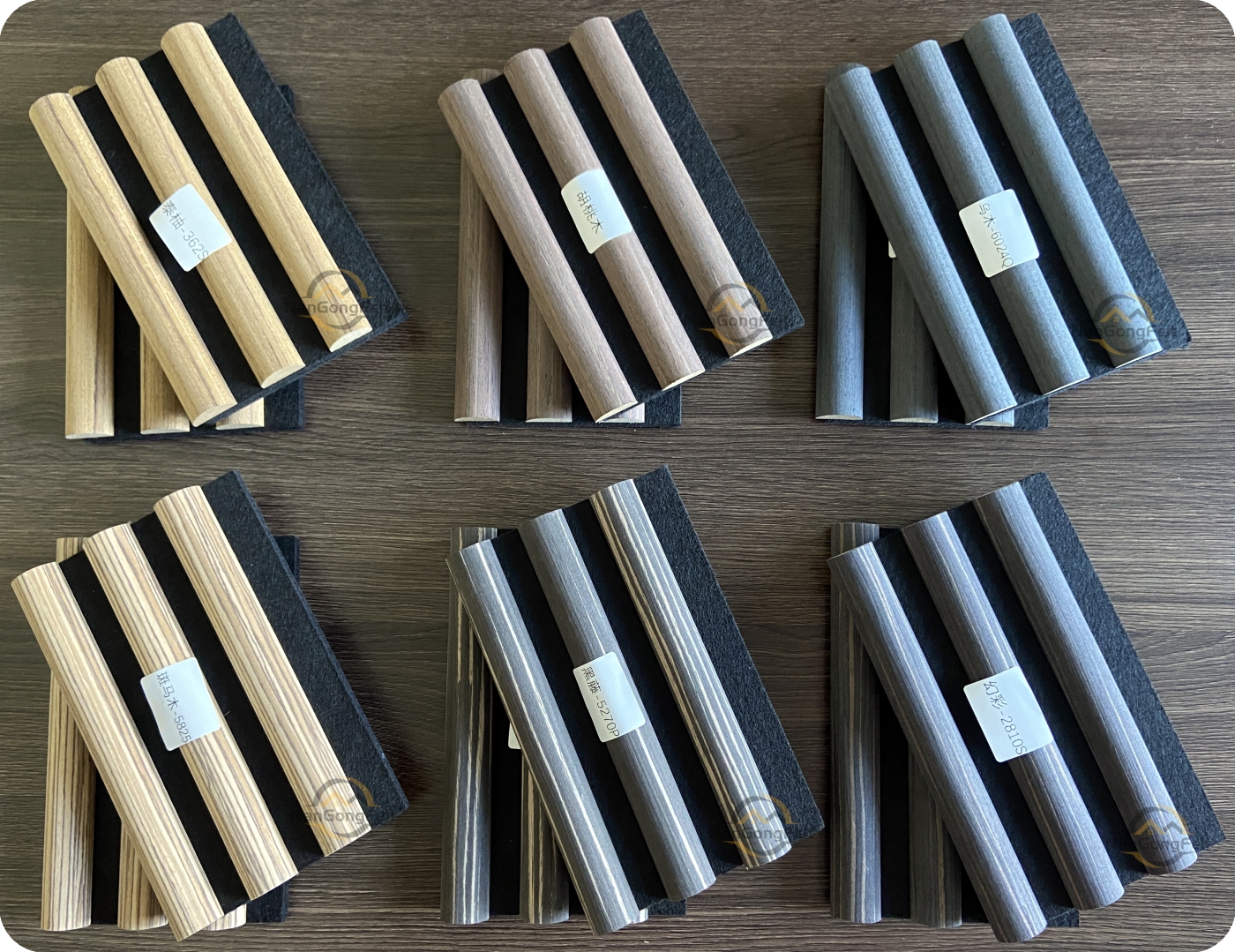 Half Round Akupanel Wood Slat Acoustic Panel