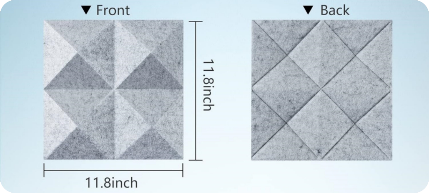 3D Design PET Felt Acoustic Panels