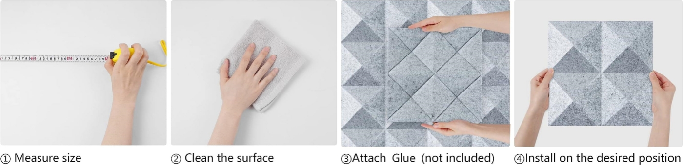 3D Design PET Felt Acoustic Panels