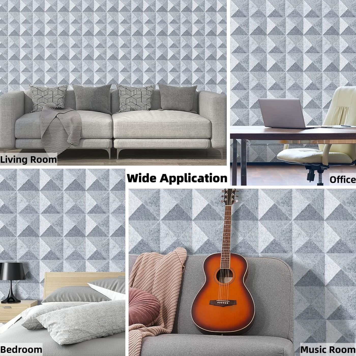 3D Design PET Felt Acoustic Panels