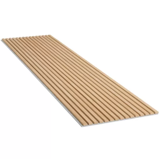 Single Side Veneer Akupanel Wood Slat Acoustic Panel