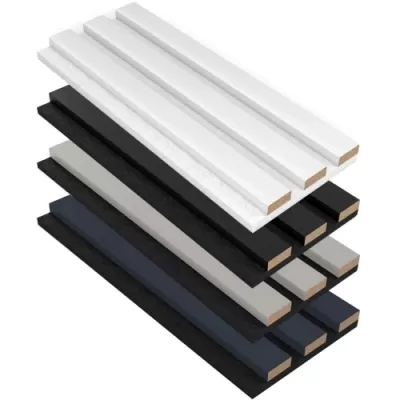 Wood Slat Acoustic Panels - PVC Veneer