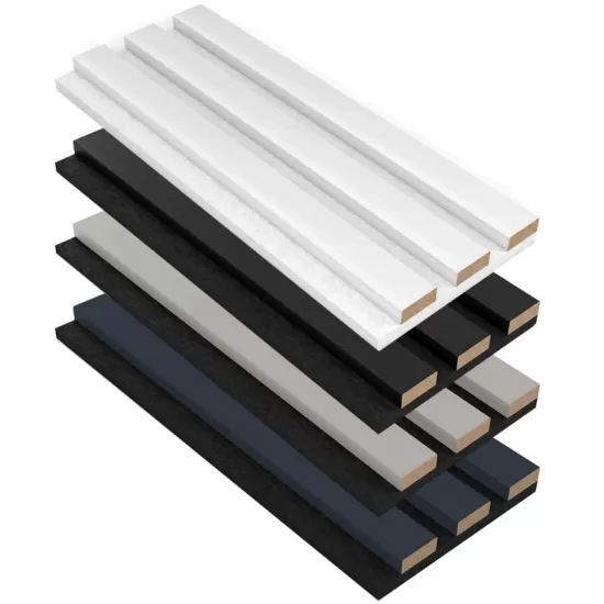 PVC Veneer Akupanel Wood Slat Acoustic Panel