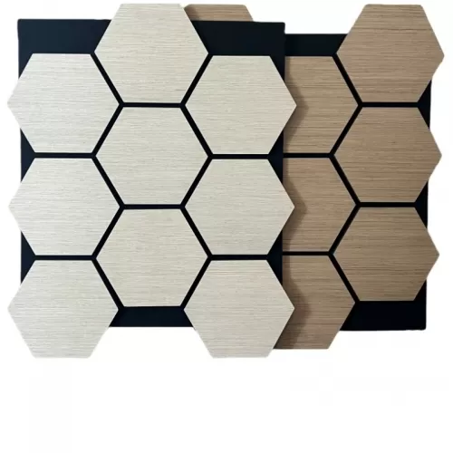 Oak Hexagon Akupanel Wood Acoustic Panels