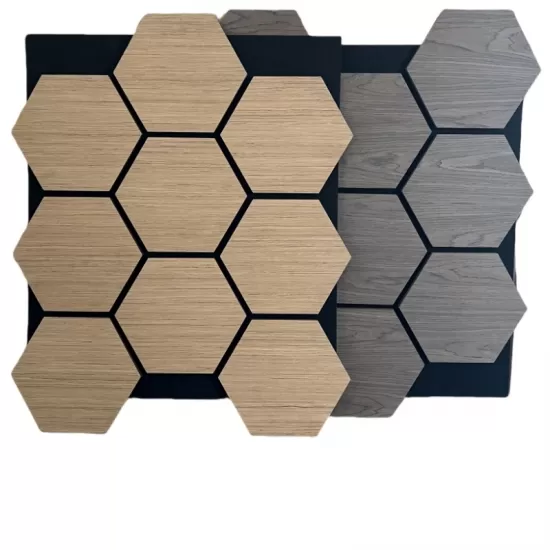 Oak Hexagon Akupanel Wood Acoustic Panels
