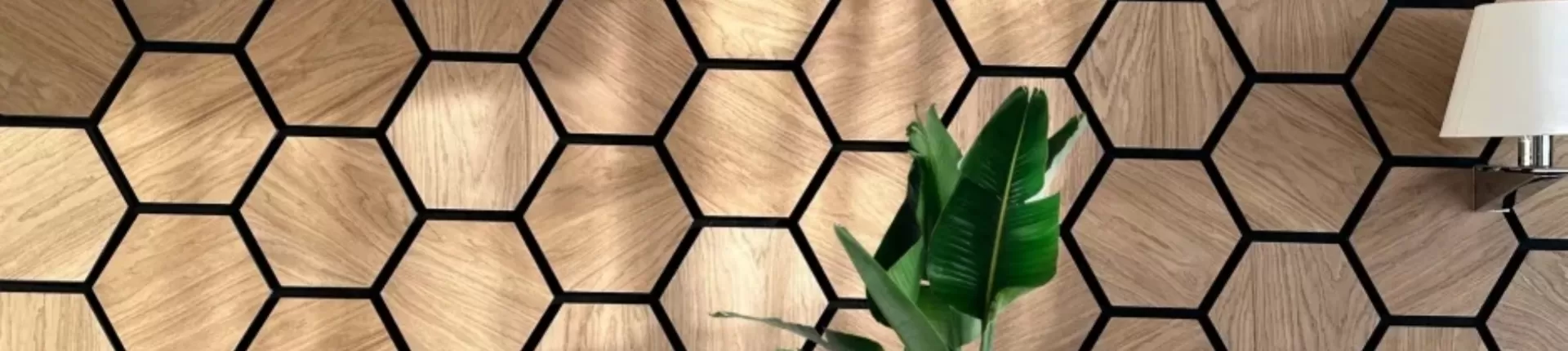 Hexagon Wood Acoustic Panels - PVC Veneer