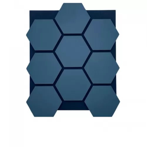 Bluish Green Hexagon Akupanel Wood Acoustic Panels