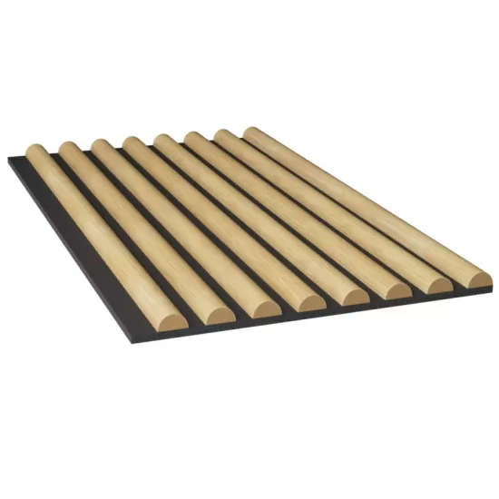 Half Round Akupanel Wood Slat Acoustic Panel