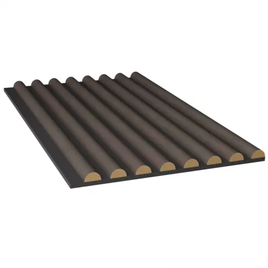 Half Round Akupanel Wood Slat Acoustic Panel